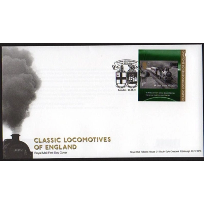 3215 English Locomotive booklet stamp first day cover 2011