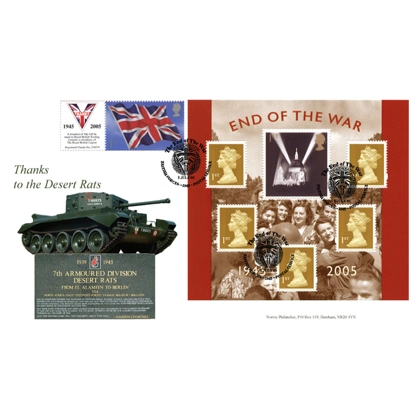 2547 60th Anniv of WW2 Norvic Desert Rats FDC