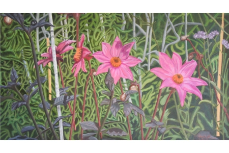 Morning has broken, a scene from Giverny Monet's garden, F.. Morning has broken, a scene from Giverny Monet's garden, F..
