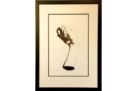 Charcoal study of Cast 1 Charcoal study of Cast 1