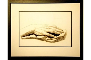 Charcoal study of Cast 2