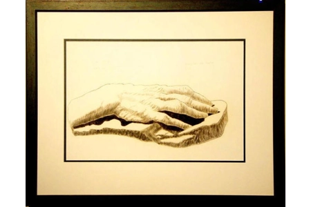 Charcoal study of Cast 2 Charcoal study of Cast 2