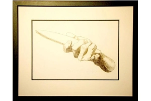 Charcoal study of Cast 3