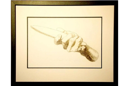 Charcoal study of Cast 3 Charcoal study of Cast 3
