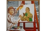 Portrait of Rita Angus paint.. Portrait of Rita Angus paint..