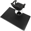 Black Rectangle Ultra Comfort 5' x 3' 7/8" Thick Anti Fatigue Barber Salon Floor Mat