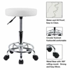White Hydraulic Adjustable Round Chair-Salon-Spa-Office-Medical-Swivel Stool Multi-Purpose