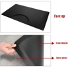 Black Rectangle Ultra Comfort 5' x 3' 7/8" Thick Anti Fatigue Barber Salon Floor Mat