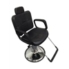 Black Leather Reclining Hydraulic Barber Chair