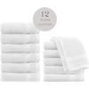 White Premium Cotton Towels, Salon- Gym-Spa-Massage-Hand Towel- (12 pack) - Not bleach proof-cotton maximum