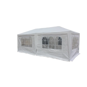 White 10 X 20 Party Tent Gazebo Canopy with Sidewalls Wedding Outdoor Tent Pavilion Cater Event