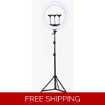 18” Ring light, Dimmable LED ring light, wireless remote, professional studio ..