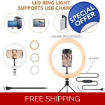 10” Ring light, Desktop LED ring light with tripod stand for Make-up, Facebook.. 10” Ring light, Desktop LED ring light with tripod stand for Make-up, Facebook..