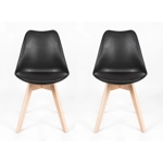 Heaven Massage Black Modern Style Mid Century DSW Chair, Dining, Reception, Wa..