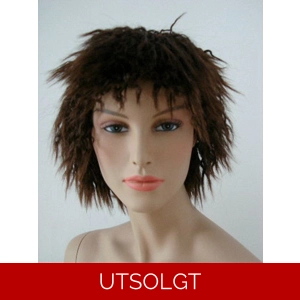 Wigs-3 Bustete kort brunt hår