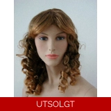 Wigs-9 Mørkblond med krøller