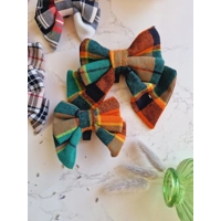 Squirrel Chaser Tartan SAILOR Dog Bow Tie
