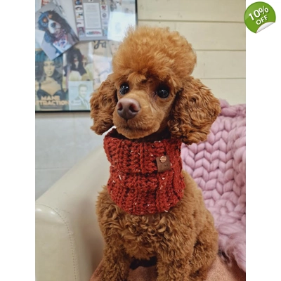 Rustic Tawny Owl  Roll Top Dog Snood