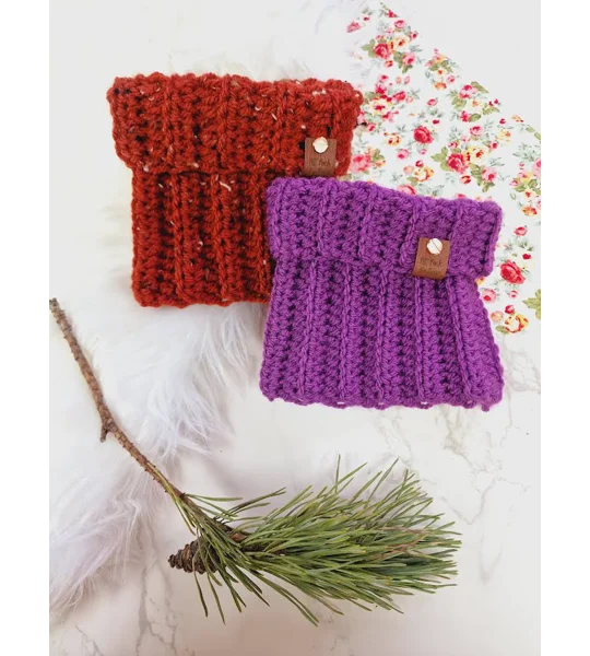 Plum Pudding Roll Top Dog Snood