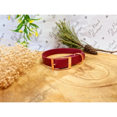 Red Wine Biothane Dog Collar - Optional Fittings Red Wine Biothane Dog Collar - Optional Fittings
