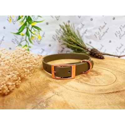 Camel Biothane Dog Collar - Optional Fittings Camel Biothane Dog Collar - Optional Fittings
