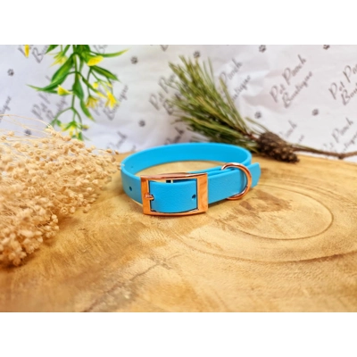 Baby Blue Biothane Dog Collar - Optional Fittings Baby Blue Biothane Dog Collar - Optional Fittings