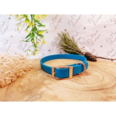 Blue Lagoon Biothane Dog Collar - Optional Fittings Blue Lagoon Biothane Dog Collar - Optional Fittings