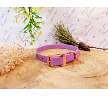 Amethyst Purple Biothane Dog Collar - Optional Fittings