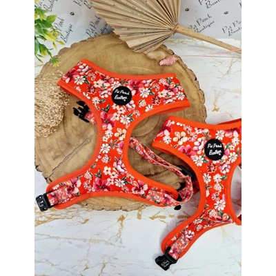 Sweet Marmalade Blossom Floral Dog Harness - optional flo.. Sweet Marmalade Blossom Floral Dog Harness - optional flo..