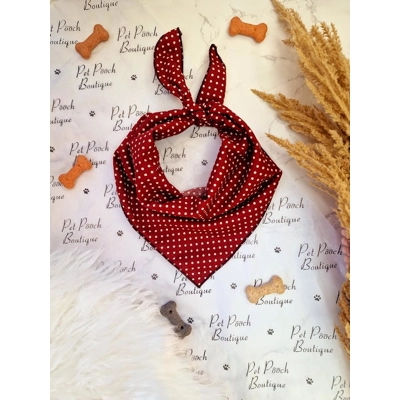 Olde English Red Polka Dot Dog Bandana Olde English Red Polka Dot Dog Bandana
