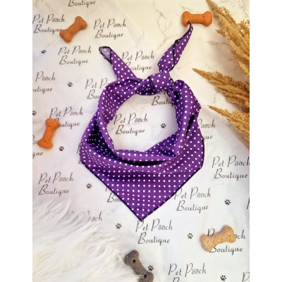 Purple Revival Polka Dot Dog Bandana Purple Revival Polka Dot Dog Bandana