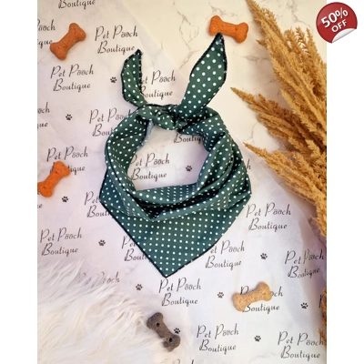 Antique Green Polka Dot..