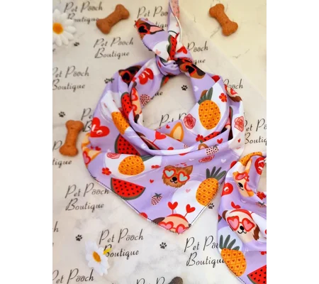 Love Doodles Dog Bandana (Valentines)