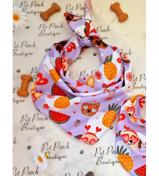 Love Doodles Dog Bandana (Valentines)