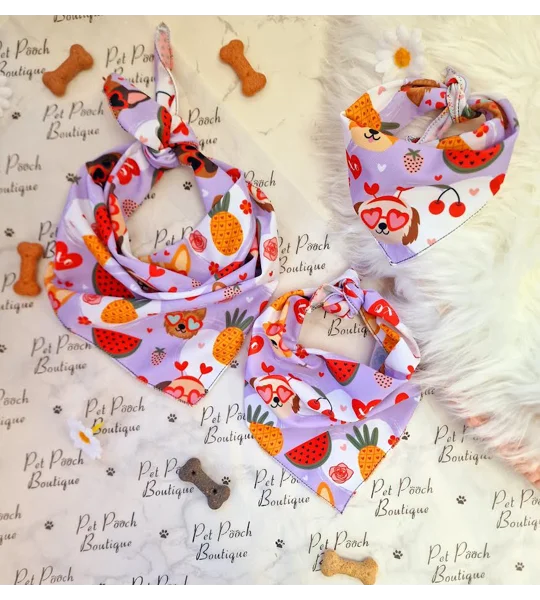 Love Doodles Dog Bandana (Valentines)