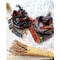 Frayed Ancient Grey Sunrise Bandana - Scamps