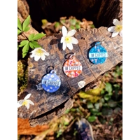 Royal Purple Patch Custom ID Dog Tag - NEW STYLE