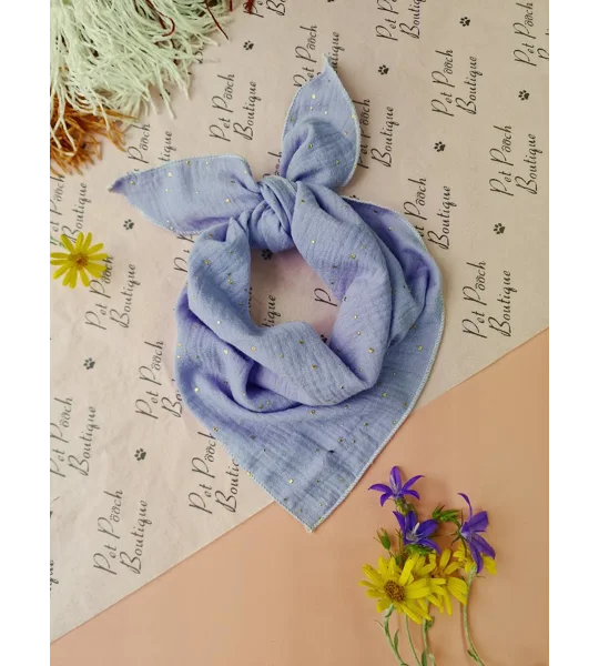 Lavender & Gold Dog Bandana