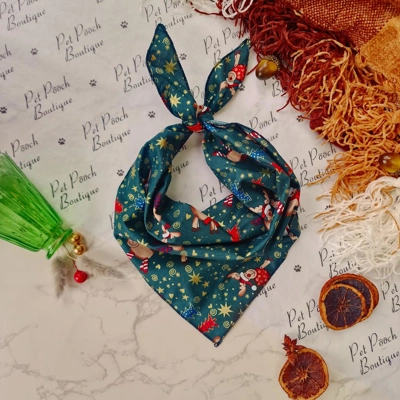 Rudolphs Stockings Christmas Bandana Rudolphs Stockings Christmas Bandana