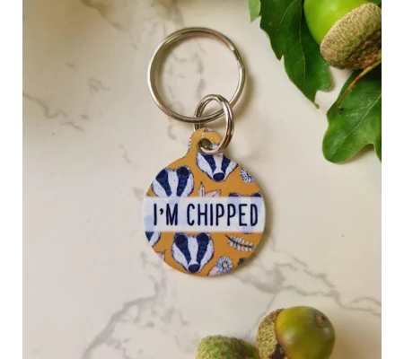Woodland Badger Custom ID Dog Tag - NEW STYLE