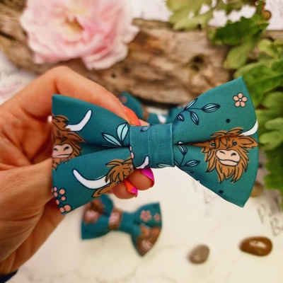 Happy Highland Cow Dog Bow Tie - Limited Edition