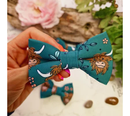 Happy Highland Cow Dog Bow Tie - Limited Edition