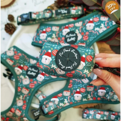 Jolly Bear Christmas Dog Poo Bag Holder