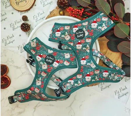 Jolly Bear Christmas Dog Harness