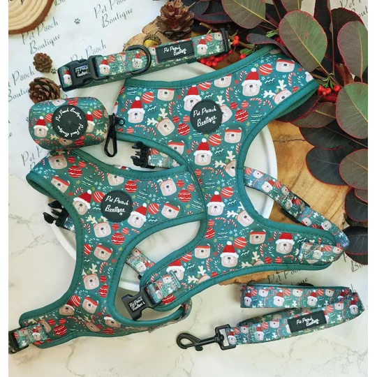 Jolly Bear Christmas Dog Poo Bag Holder