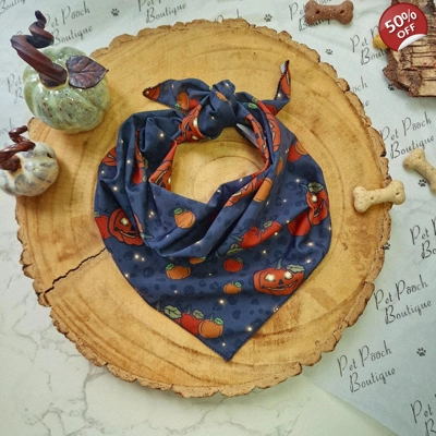 Midnight Pumpkin Dog Bandana