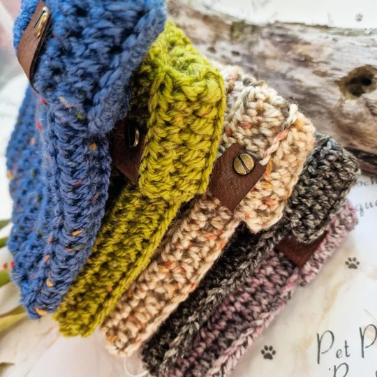 Ocean Pebbles Roll Top Dog Snood