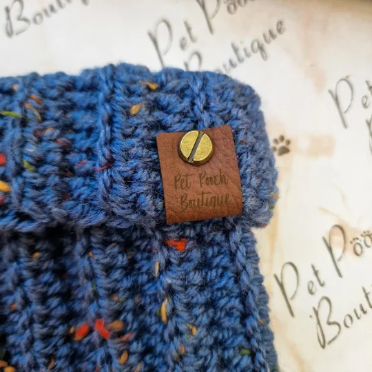 Ocean Pebbles Roll Top Dog Snood