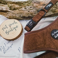 Coffee Bean Cord Dog Collar