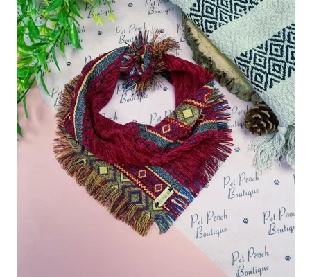 Frayed Red Toad & Moss Bandana - Scamps